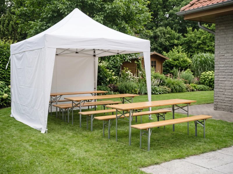 Pivní set (stůl a 2 lavice)